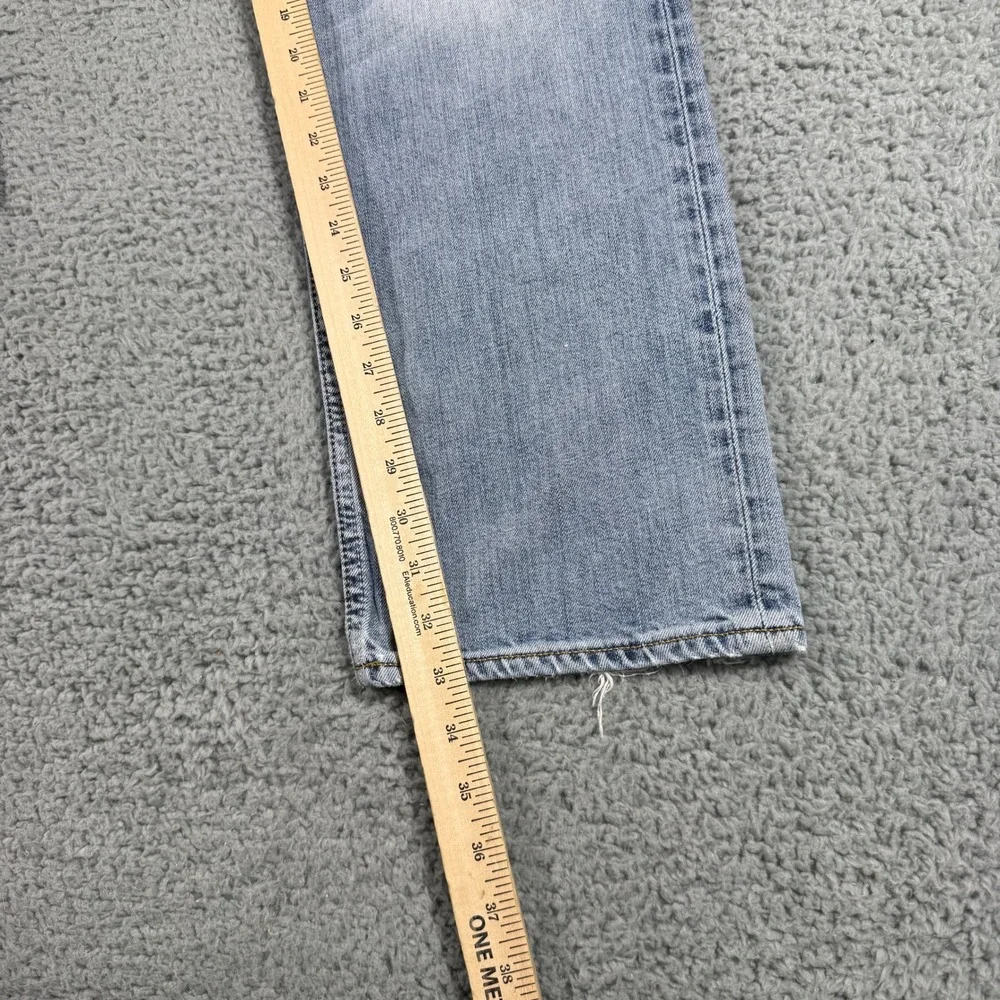 Banana Republic Indigo Straight‎ Jeans Mens 33x34 Light Wash Blue Cotton